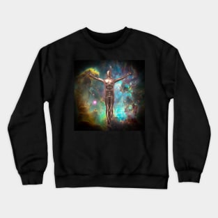 Droid ascension in vivid space Crewneck Sweatshirt